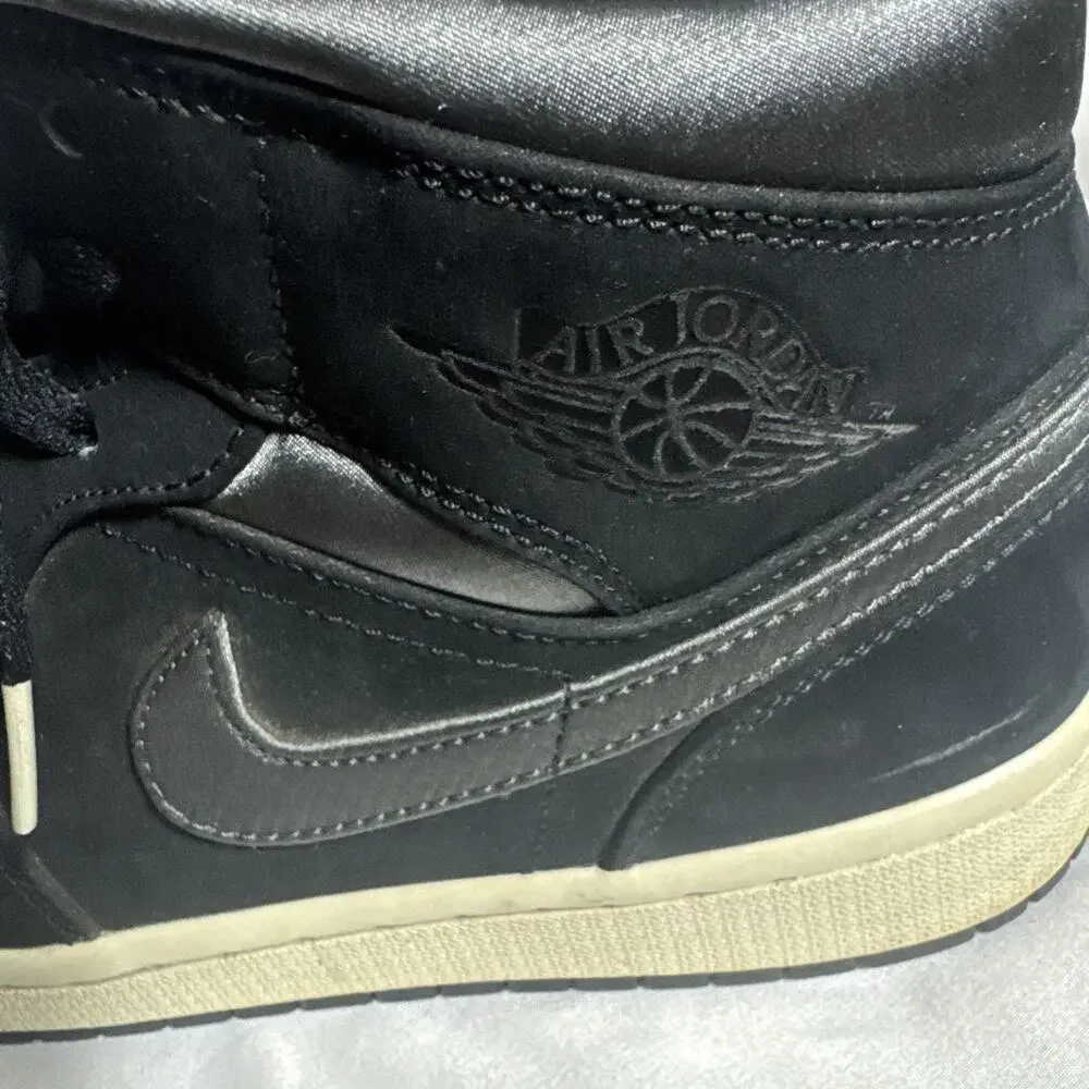 Nike Air Jordan 1 Mid SE Size 9 852542-012 Nylon Black Anthracite